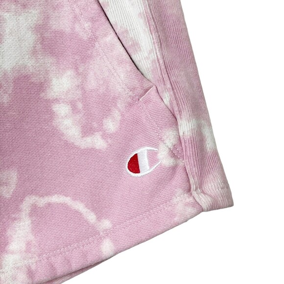 Champion UO Reverse Weave Tie-Dye Shorts Rose Pink Women’s Size XS - Picture 4 of 9